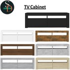 TV Cabinet with LED Lights Entertainment Centre TV Stand Media TV Unit vidaXL