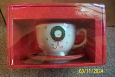 Dayspring Holiday Cup & Saucer Set - New in Package