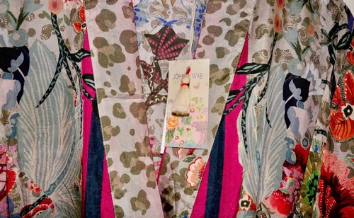NWT JOHNNY WAS Flower Astrid Kimono 100% Silk Dress Size L. - Picture 12 of 23