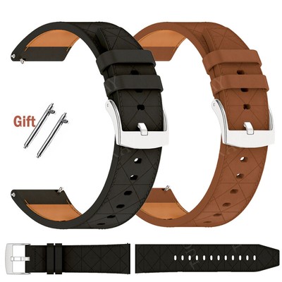 Leder Armband Uhrenarmband 22mm Smartwatch Universal Ersatz Klassisch Lederband