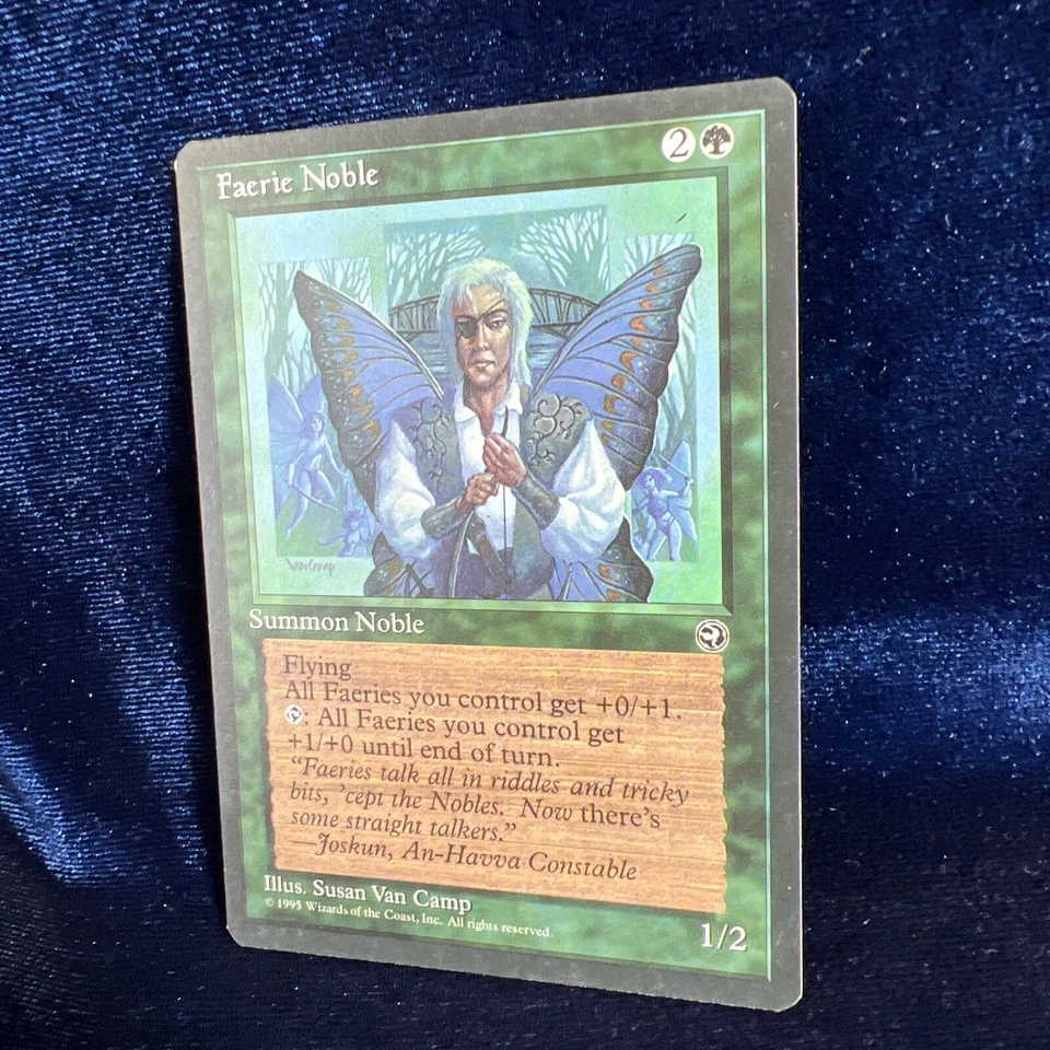 Faerie Noble 1995 Rare Homelands Magic The Gathering Card RESERVED LIST - Image 3 of 4