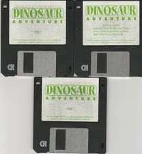 Dinosaur Adventure by Knowledge Adventure 3.5 disk set of 3 1992