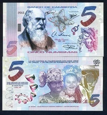 Kamberra, Kingdom, 5 Numismas, 2019, UNC Darwin Upgraded Security F