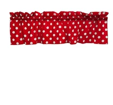 lovemyfabric Polka Dots/Spots Kitchen Valance Window Décor 