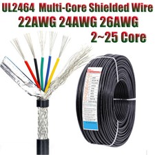 UL2464 Multi-Core Shielded Wire Cable Tinned Copper 22AWG 24AWG 26AWG