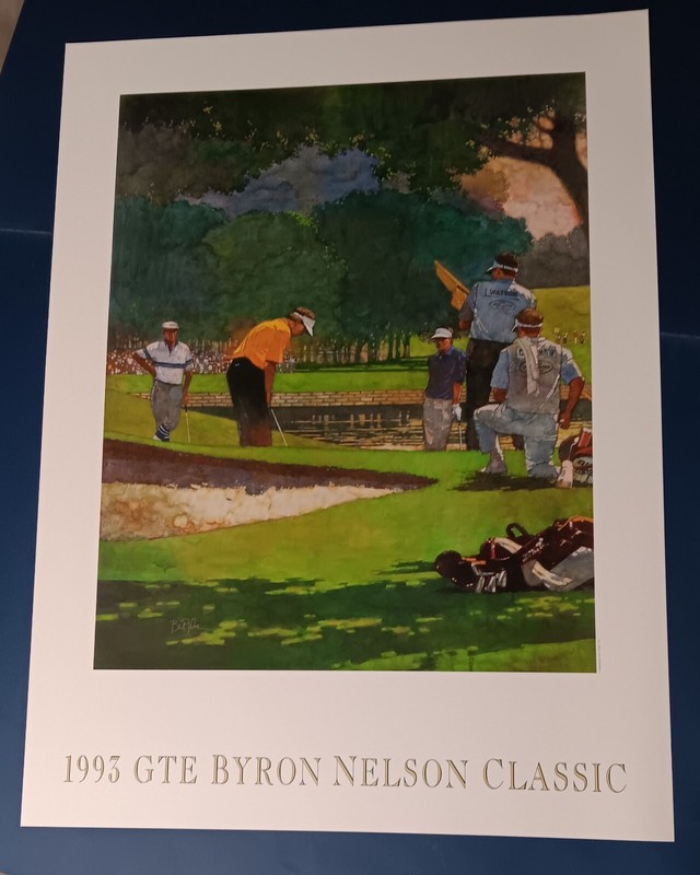 Bart Forbes poster print " Byron Nelson 1993 "   golf art