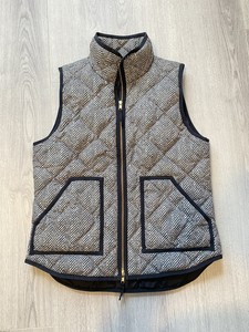 quilted herringbone vest