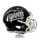 Lawrence Taylor HOF 99 Autographed New York Throwback Mini Football Helmet - BAS