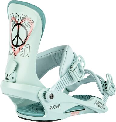Nitro Cosmic Peace Love Damen Snowboard Bindung S/M (grün)