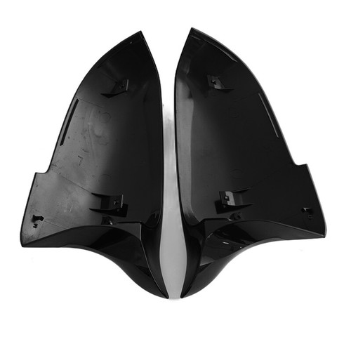 Gloss Black M5-Style Side Mirror Cover Cap for BMW F10 F11 F18 F01 LCI 2014-2018 - Picture 12 of 13