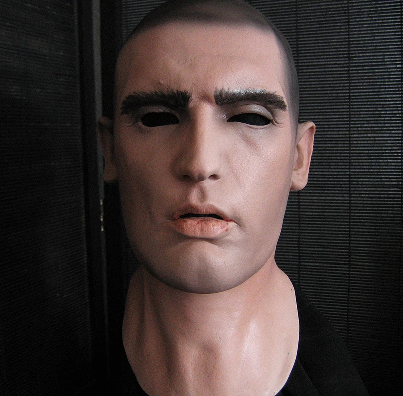 Latex Mask DOMINIC - Realistic Male Face Rubber Gum Skin Effect Man Full Mask - Image 3 of 4