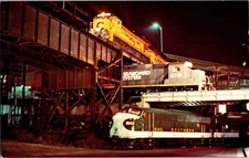 Vtg Postcard Triple Crossing Richmond VA C&O Seaboard Southern Railway Railroad