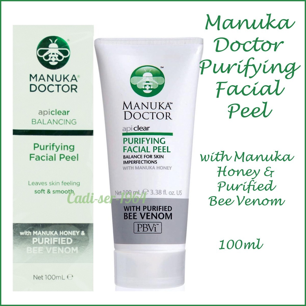 Manuka Doctor Purifying Facial Peel Apiclear With Manuka Honey & Bee Venom NEW