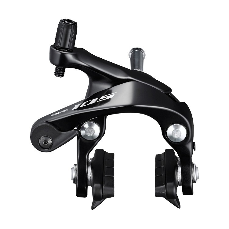 Shimano 105 Dual Pivot Brake Caliper BR-R7000-F - Front - Black - Road, Rim
