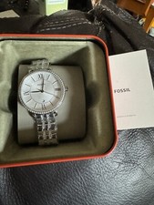 Image of Fossil Ladies Silver Watch 