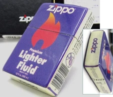 Antique Fluid Fuel Oil Tin Can Wrapped Zippo Oil Lighter 2003 MIB Rare