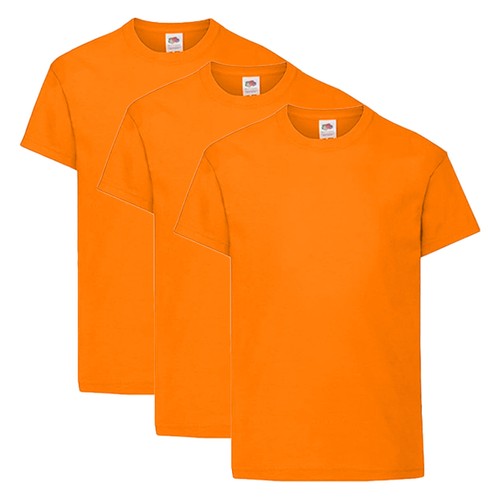 3 Pack Men's Fruit Of The Loom Plain 100% Cotton T-Shirts - Short Sleeve Bulk - Picture 10 of 17