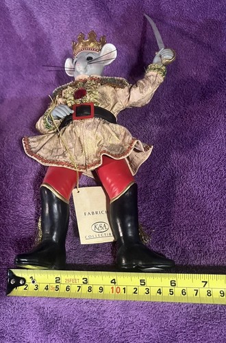 Vintage Kurt S. Adler The Nutcracker Mouse King 11" Figure KSA FABRICHE Rare - Picture 15 of 21