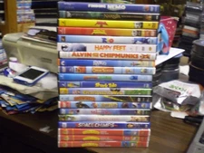 (20) Children's Animal DVD Lot: Disney Finding Nemo Narnia Rio (2) Kung Fu Panda