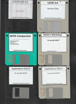 Commodore 64//128 3.5 inch Disks Four GEOS Collection