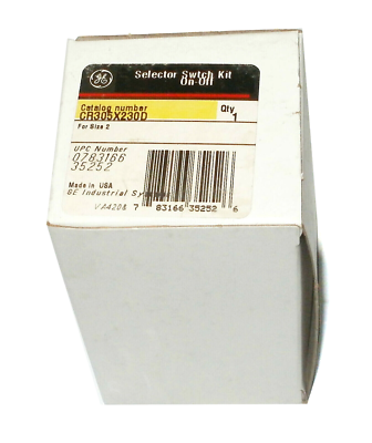 #ad #ad CR305X230D SELECTOR SWITCH Kit On Off General Electric For Size 2 New $19.99