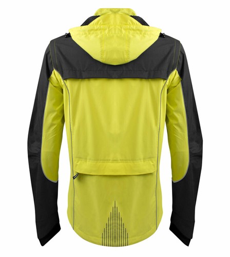 Aero Tech Women's Aero Reflective Cycling Rain Coat - Waterproof Jacket with Zip - Picture 5 of 12