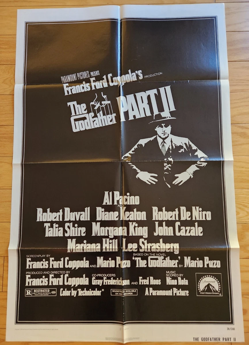 Godfather Movie Poster Indiana Movie Memorabilia Original US
