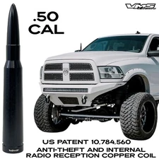 50 CAL CALIBER BULLET ANTI THEFT COPPER COIL ANTENNA FOR DODGE RAM TRUCKS