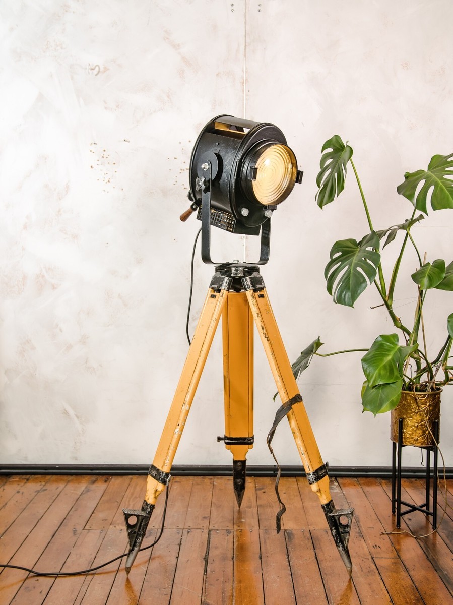 1950s Vintage A.E. Cremer Paris Spotlight Floor Lamp, French