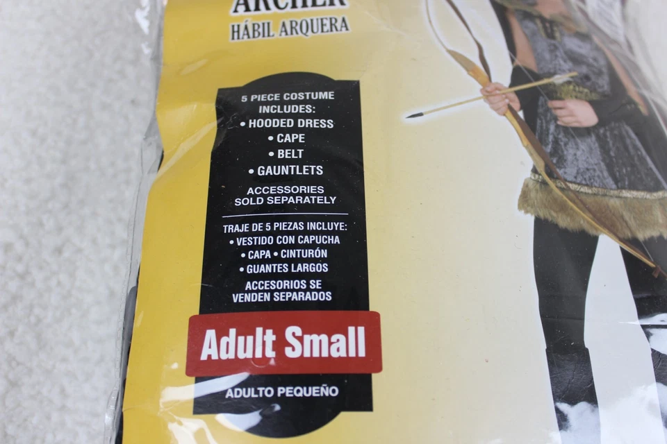 Disfraz de arquero experto de Halloween para mujer, talla pequeña usado Foto 2 de 4
