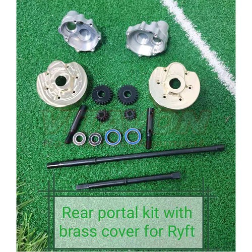 VITAVON AR14B Front & Rear Portal kit with Brass covers for Axial RBX10 Ryft - Picture 7 of 9