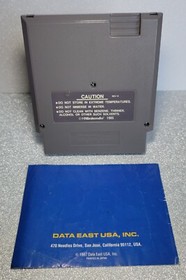 BurgerTime NES Vintage Nintendo with Manual Tested & Working Video Game Clean