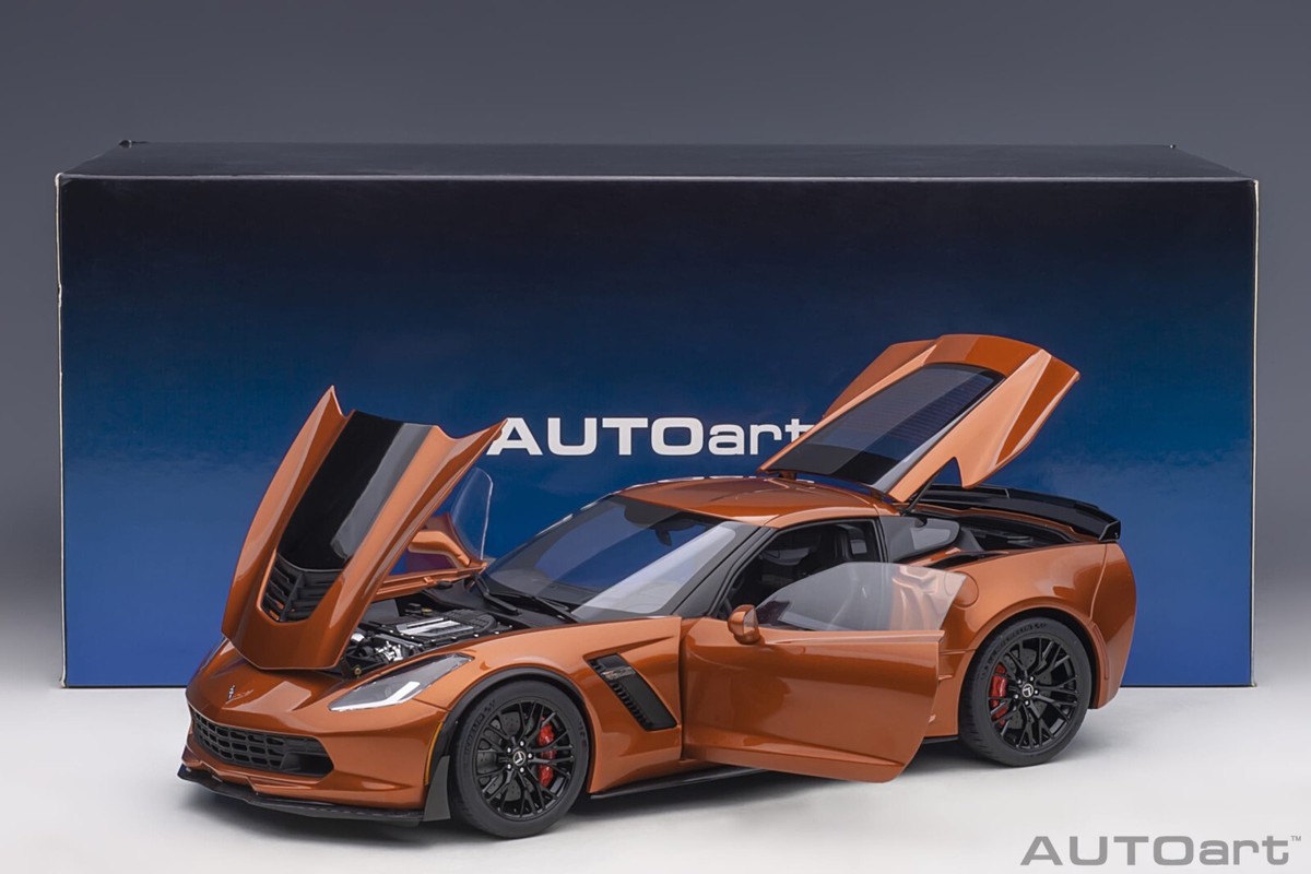 2016 CHEVROLET CORVETTE C7 Z06 COUPE DAYTONA SUNRISE ORANGE 1:18