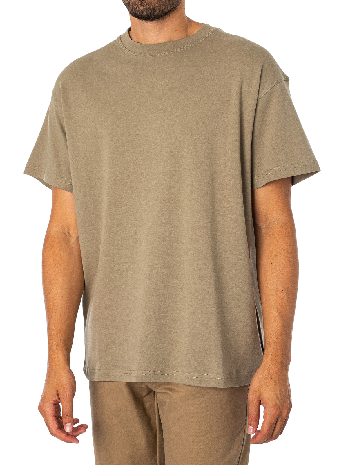 Однотонная мужская футболка Danton Box серая 2890₽