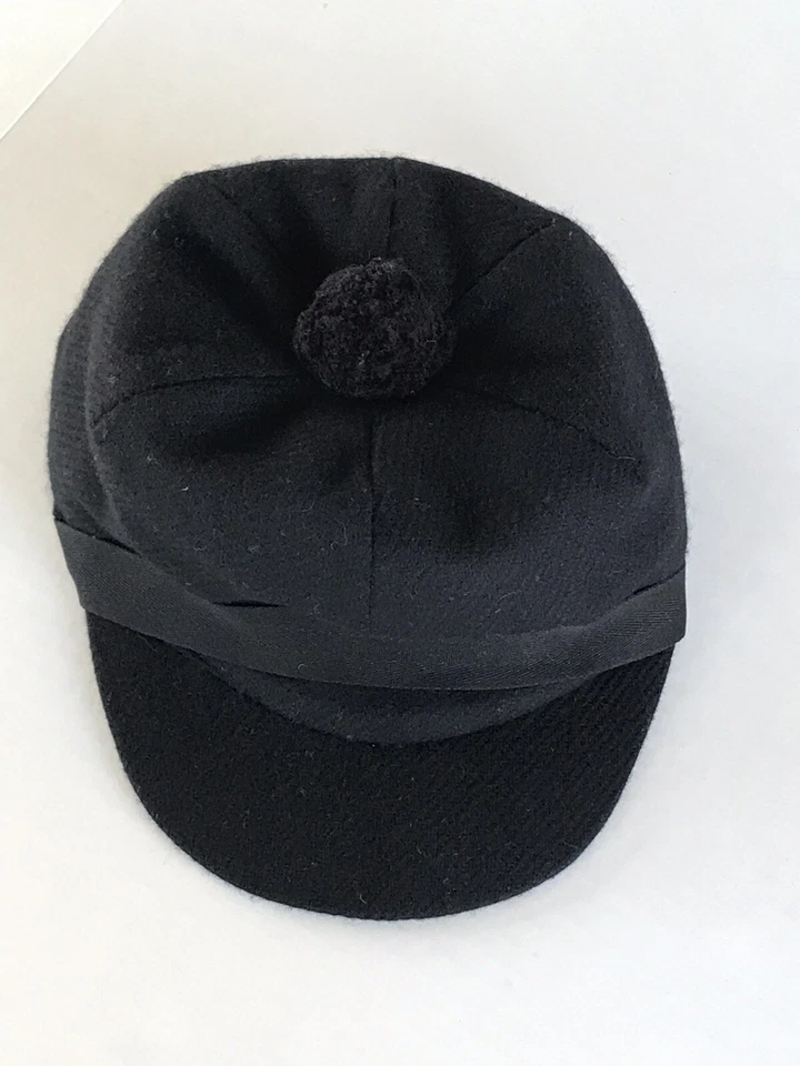 Burberry Authentic Womens Check Hat Cap Wool Navy M Ashley Cashmere check - Photo 3/4