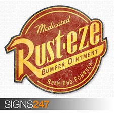 RUSTEZE STICKER Distressed Large 45cm Vinyl Car Sticker JDM Bomb Wall Art