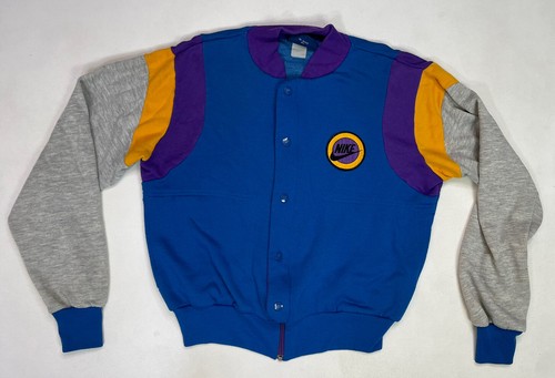 VINTAGE Nike Blue Tag Bomber Cotton 