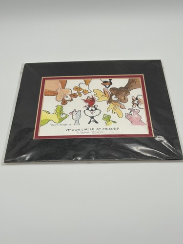 Robert Marble Pencil Signed Lithograph Print 8x10 My Own Circle Of Friends - Picture 9 of 12