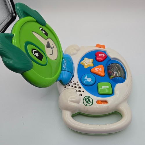 Leap Frog My Peek-a-Boo LapPup cane verde parlante apprendimento computer portatile scout - Foto 4 di 6
