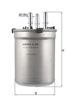 Mahle Original KL838 Kraftstofffilter FüR Audi