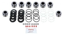 for BMW 2002 Ti & Tii FRONT L & R Brake Caliper Rebuild Repair Kit +Pistons