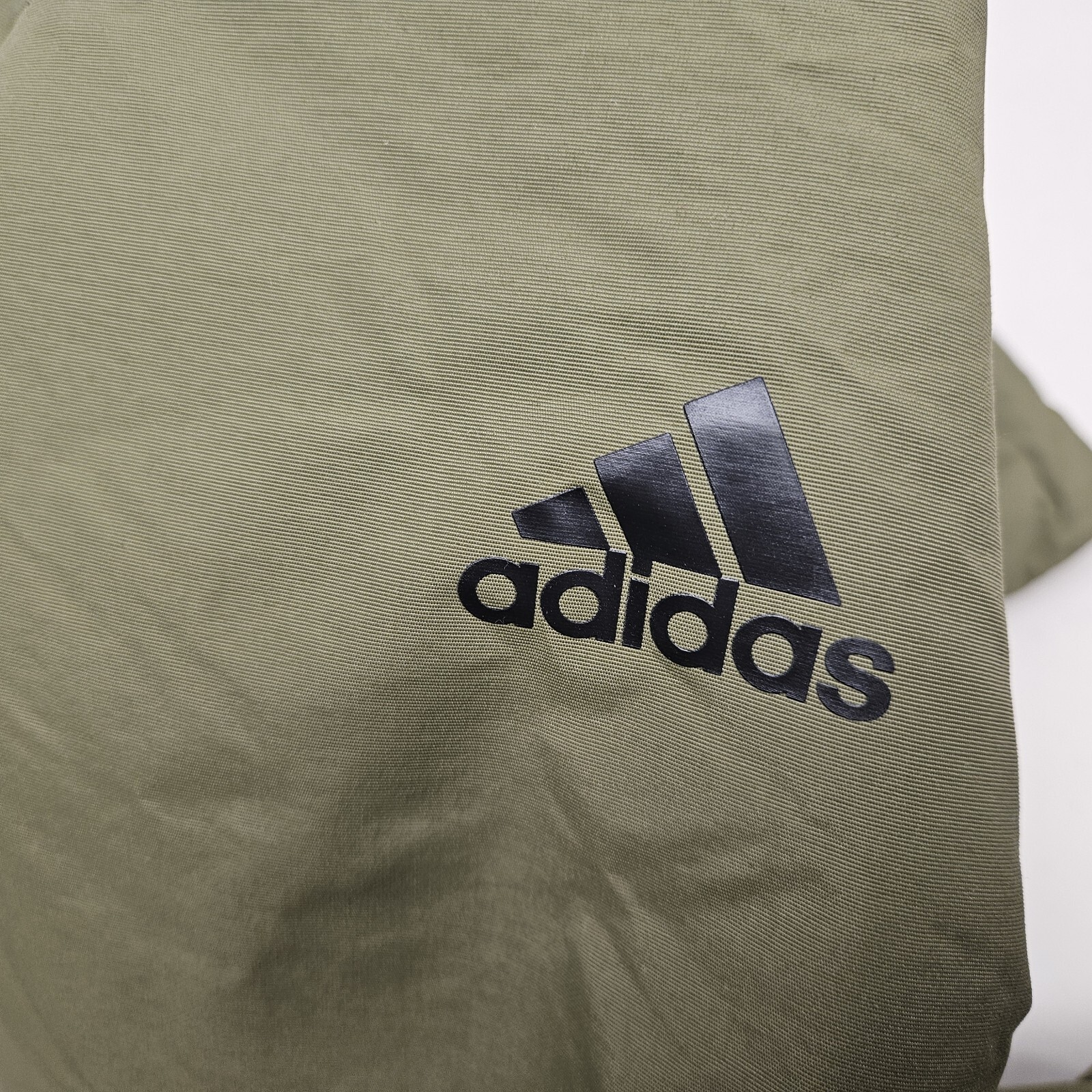 Men's Adidas Utilitas Olive Green Hooded Parka Jacket - Small image 4