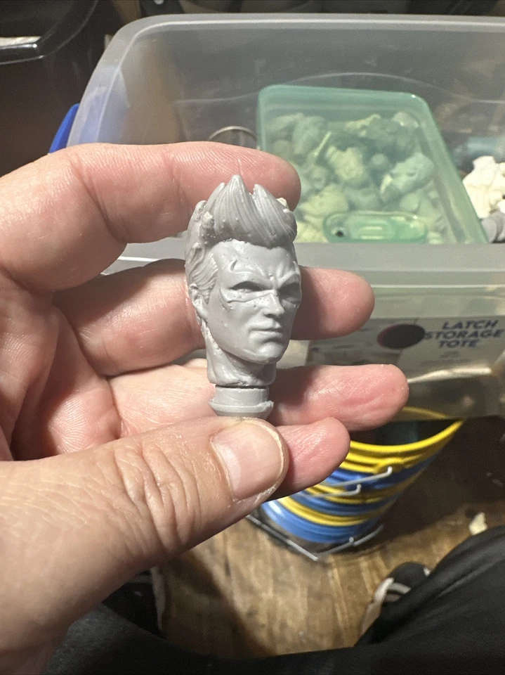 Mego FTC Zica FM 蝙蝠侠夜翼罗宾定制头适用于 8 英寸可动人偶 1/9 V5 — 第 3/4 张图片