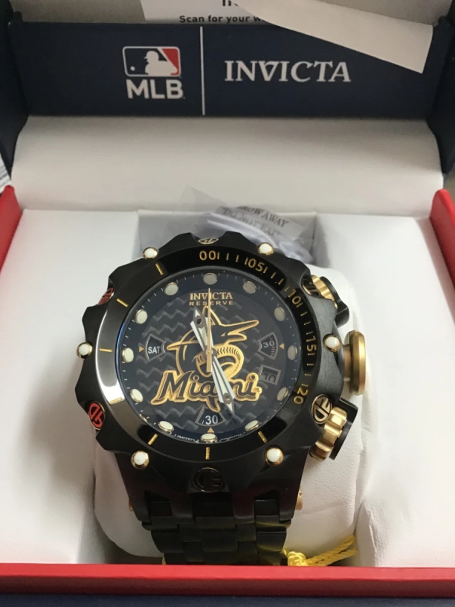 Invicta Reserve MLB Miami Marlins Men s Watch 41948 51mm Black