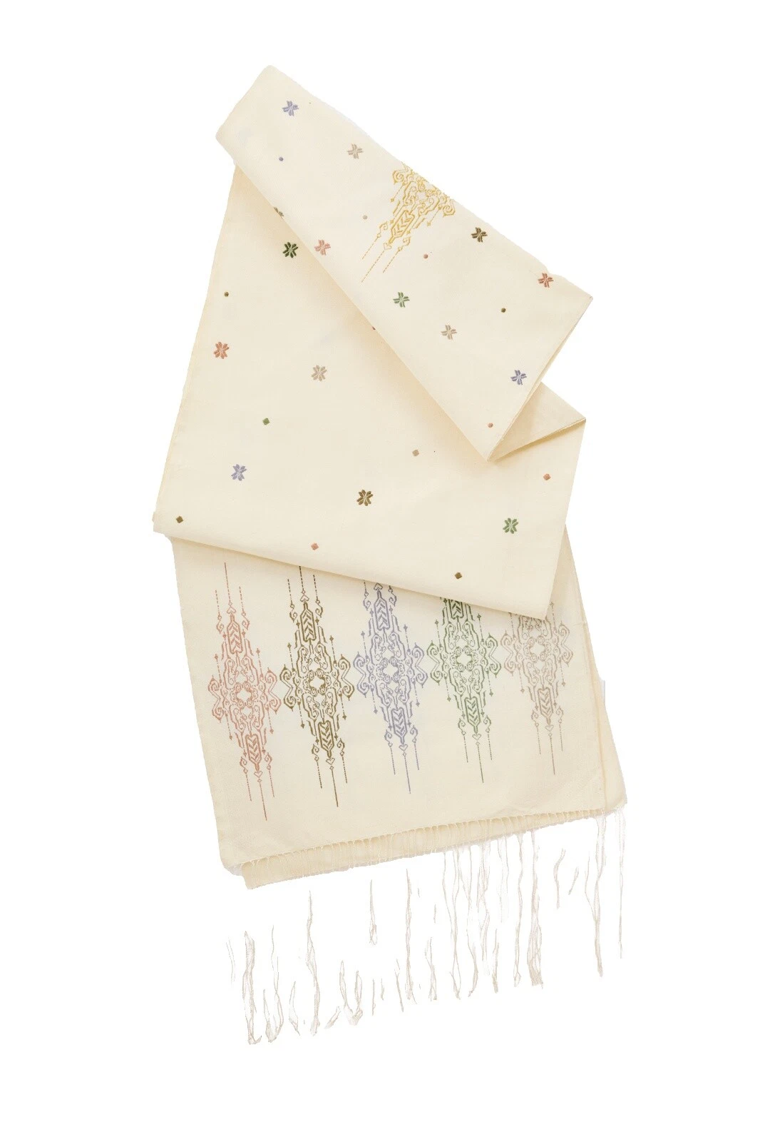 Bufandas y estolas multicolor de seda para mujer Bohemio