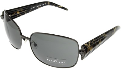 John Richmond Sunglasses Women Black  Beige Marbled White Crystal JR648 02