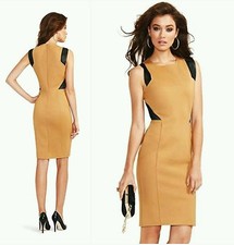 NWT $228 Guess by Marciano  Rounded neck bronzer Thea Pencil Dress size 6