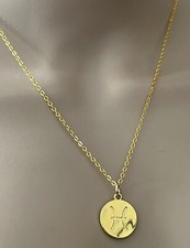 Initial Necklace Pieces Necklace Disc Pendant Teens Women Birthday Gifts