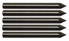 LOT OF 5 PCS 1/4" 4 FLUTE 60 DEGREE CARBIDE CHAMFER MILL