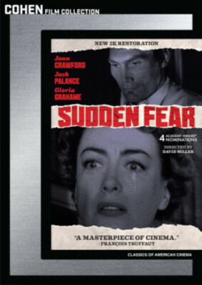 Sudden Fear (DVD, 1952) - GOOD- Tested - Clean Disc